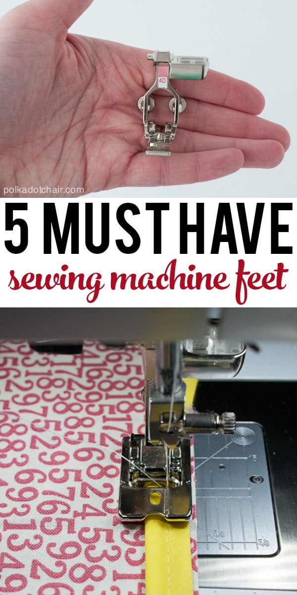 5 DOIVENT avoir des pieds de machine à coudre (et une explication simple de ce que chacun fait)