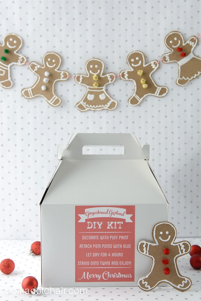 Kit DIY de Noël Guirlande de Pain d'Épices, une idée astucieuse pour un cadeau de Noël entre amis ! Ils peuvent le faire eux-mêmes