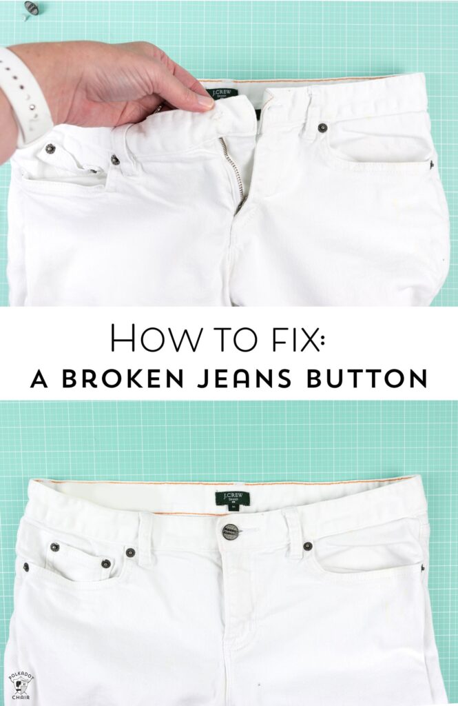 Comment réparer un bouton de jean cassé - une solution si simple et facile !!