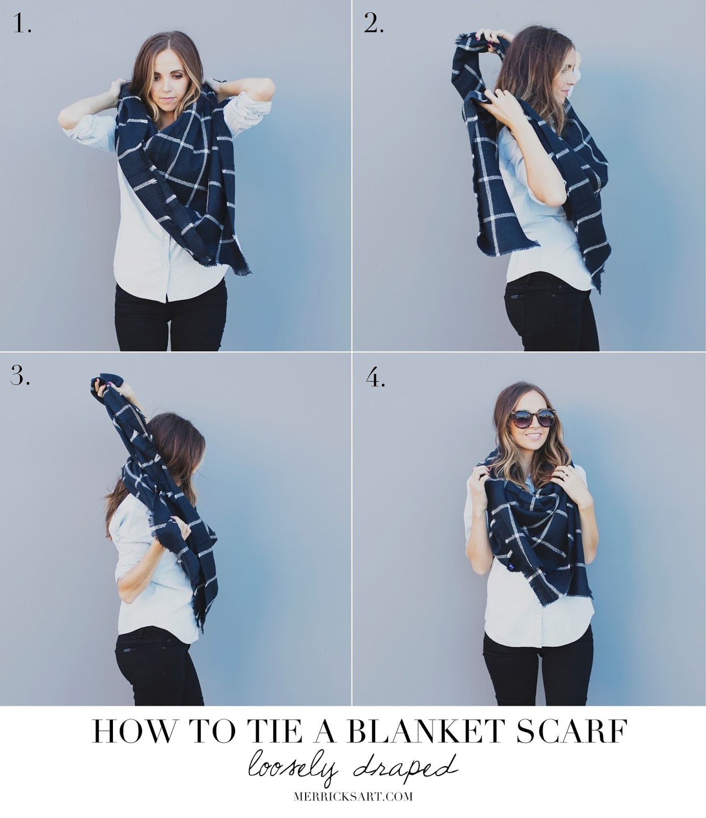 Comment coiffer une écharpe de couverture1