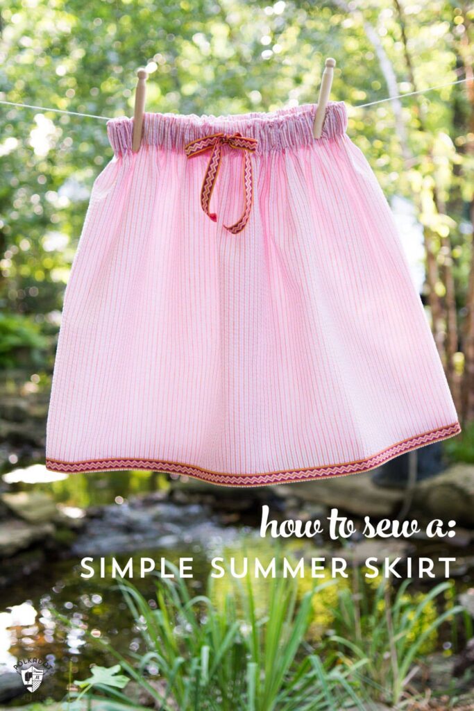 Comment coudre une jupe simple parfaite pour l'été. un tuto de couture vraiment mignon comme une jupe en seersucker !