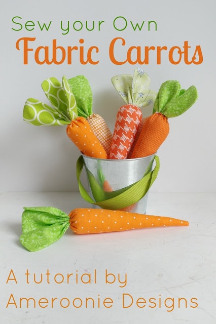 comment coudre des carottes en tissu