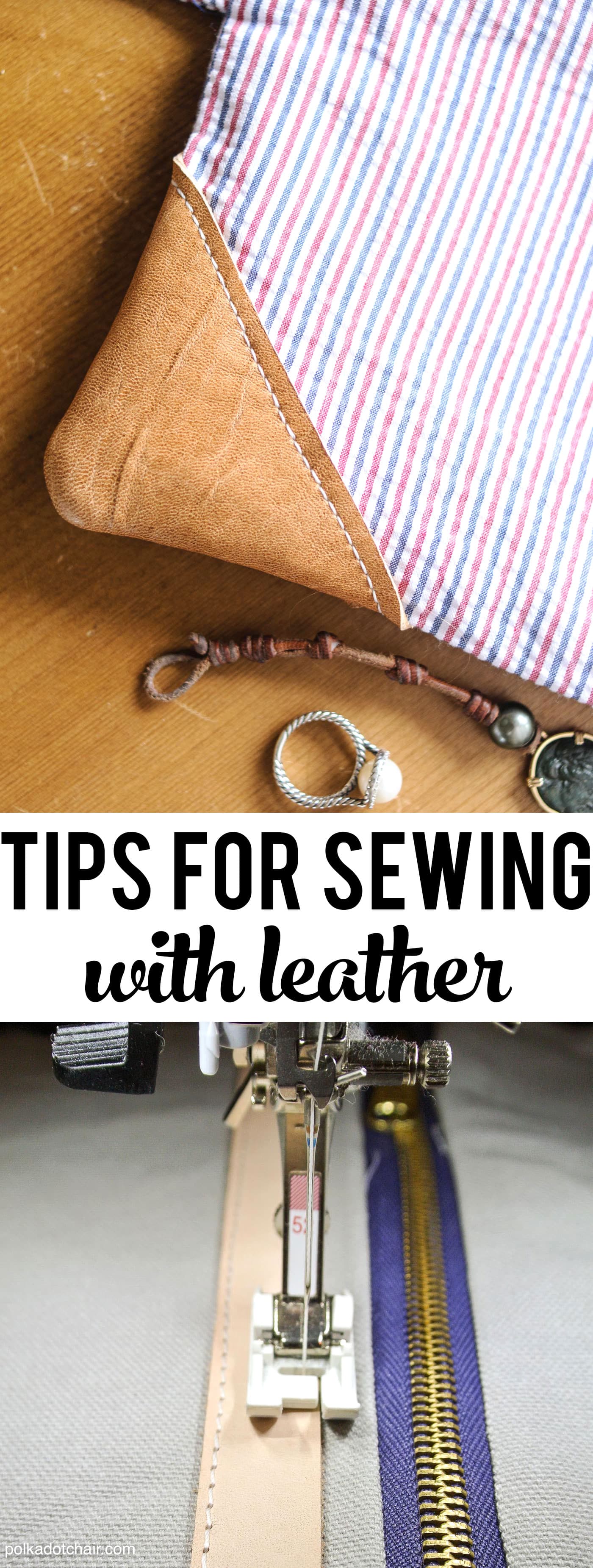 Trucs et astuces simples pour vous aider à commencer à coudre du cuir sur votre machine à coudre domestique.