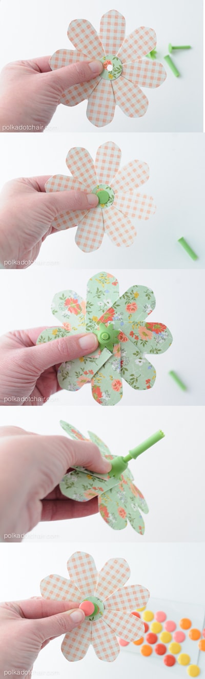 Comment faire des fleurs en papier sur polkadotchair.com
