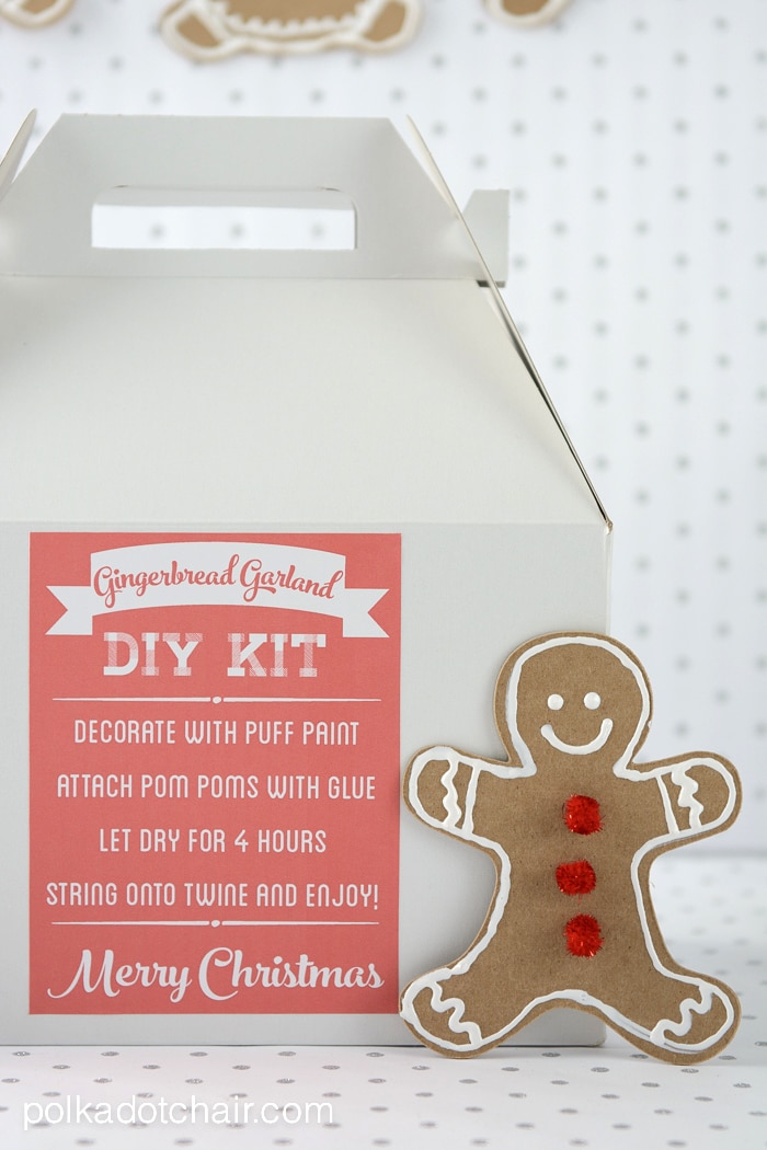 Kit DIY de Noël Guirlande de Pain d'Épices, une idée astucieuse pour un cadeau de Noël entre amis ! Ils peuvent le faire eux-mêmes