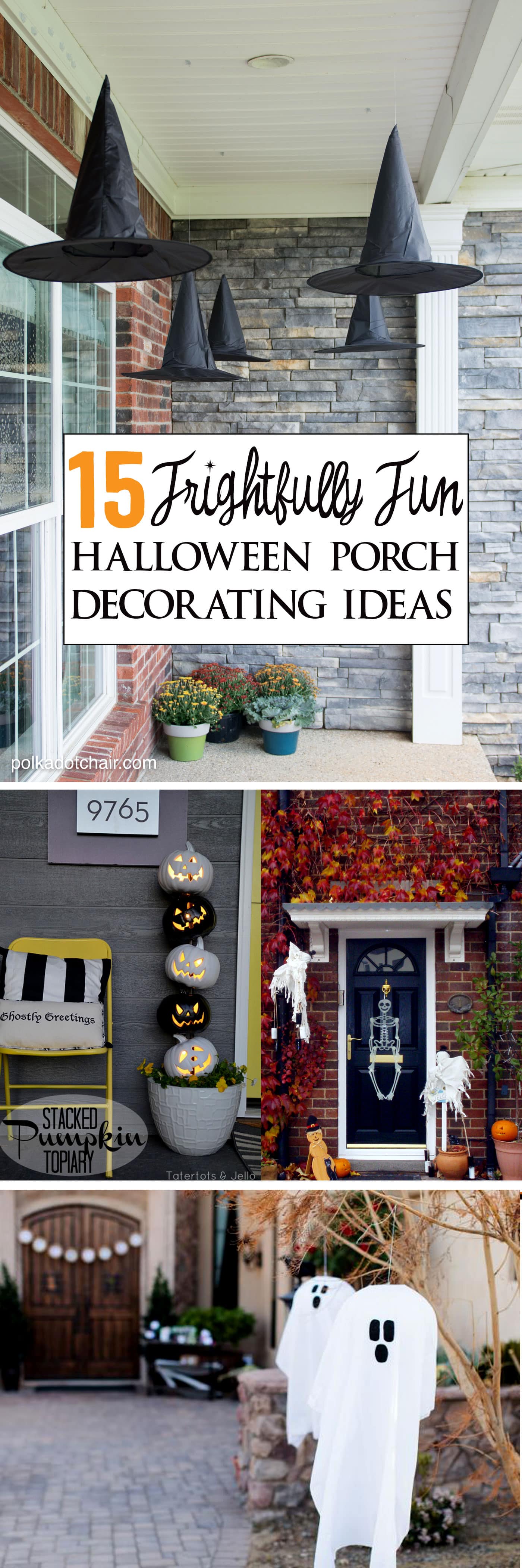 15 façons terriblement amusantes et créatives de décorer votre porche pour Halloween !