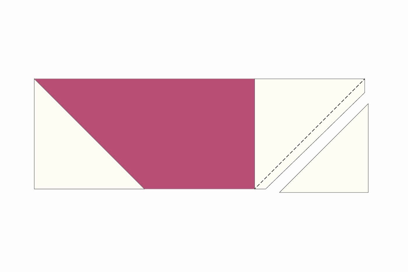 illustration de courtepointe avec des carrés et des rectangles en jaune, rose et bleu