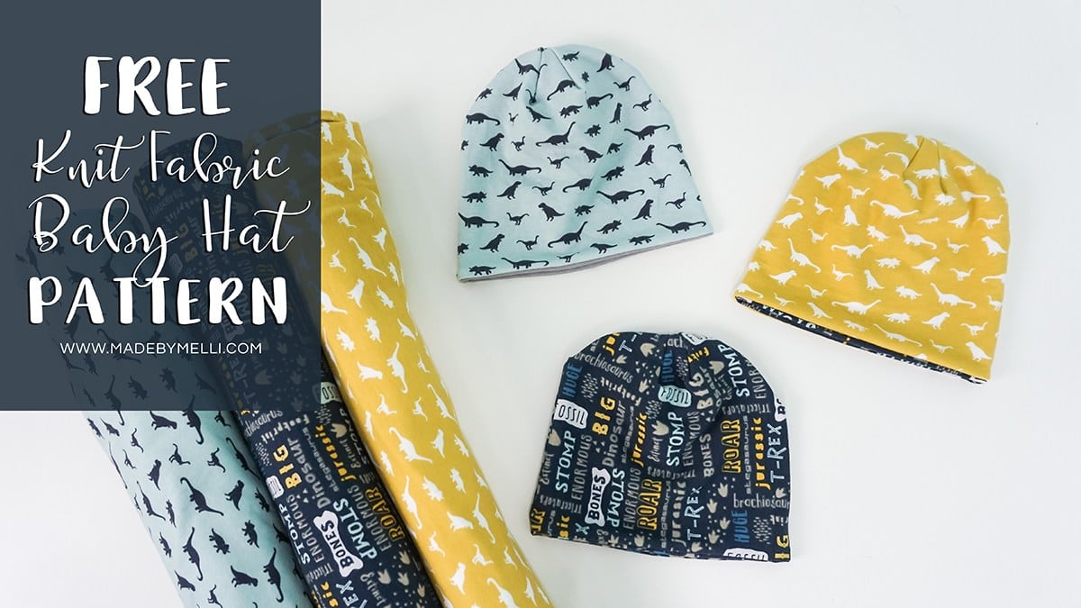 Modèle gratuit de bonnet en tricot pour bébé par Made by Melli