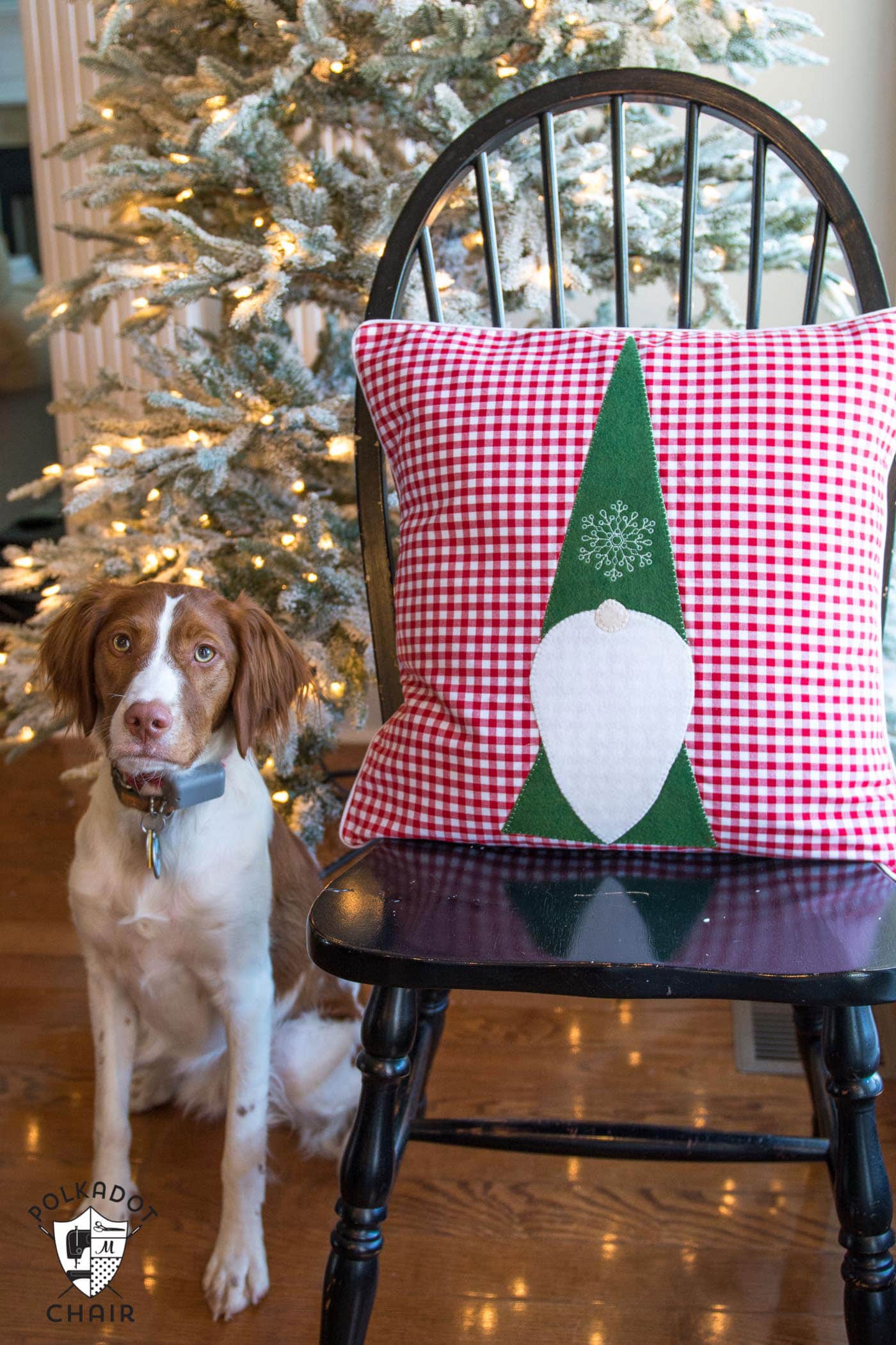 Patron de couture gratuit pour un oreiller Tomten Christmas Gnome - fait une jolie décoration de Noël DIY !!