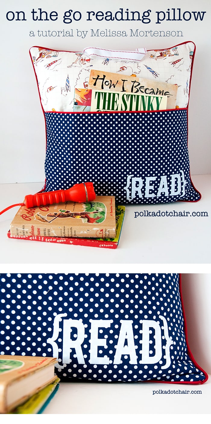 Patron de couture pour un « Oreiller de lecture en déplacement », un joli oreiller de poche pour les enfants