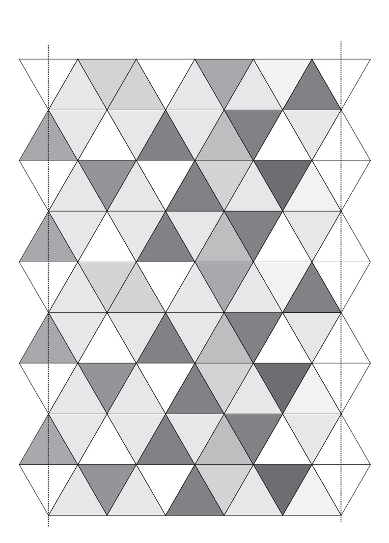 disposition de la courtepointe triangulaire