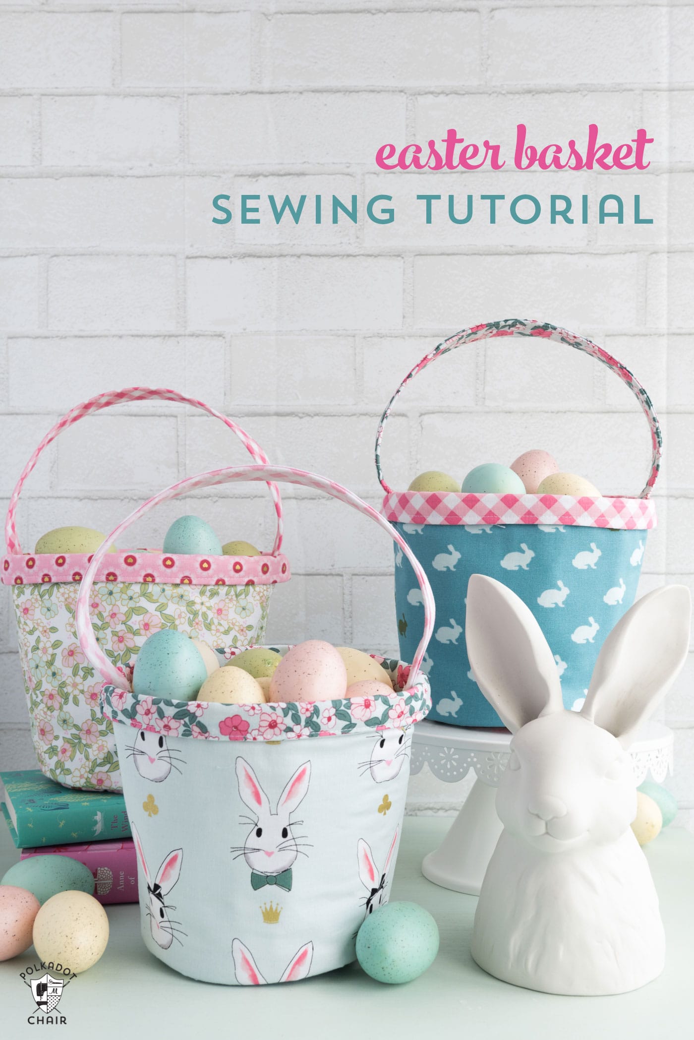 Tutoriel de couture de panier de Pâques gratuit – un joli petit panier en tissu parfait pour le printemps !