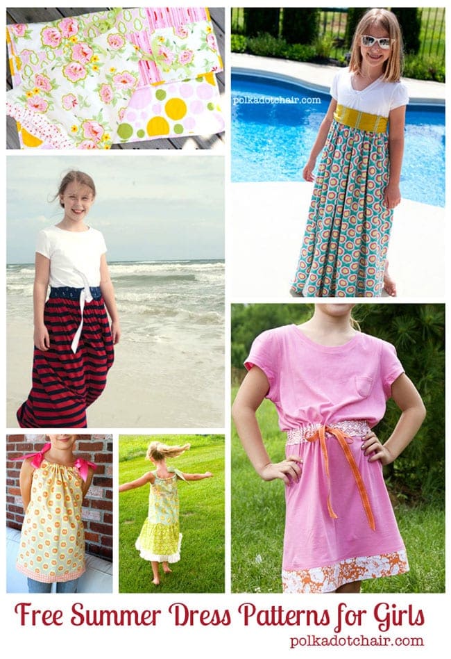 Patrons de couture de robes d'été pour filles