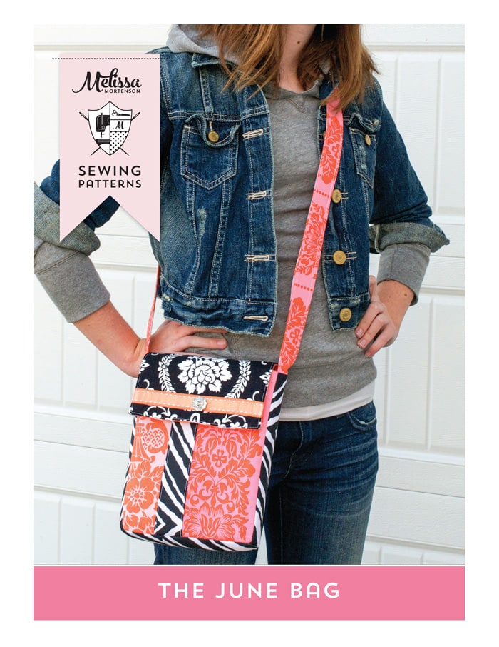 Le patron de couture PDF June Bag, un modèle de sac à main croisé super mignon qui est idéal pour voyager !