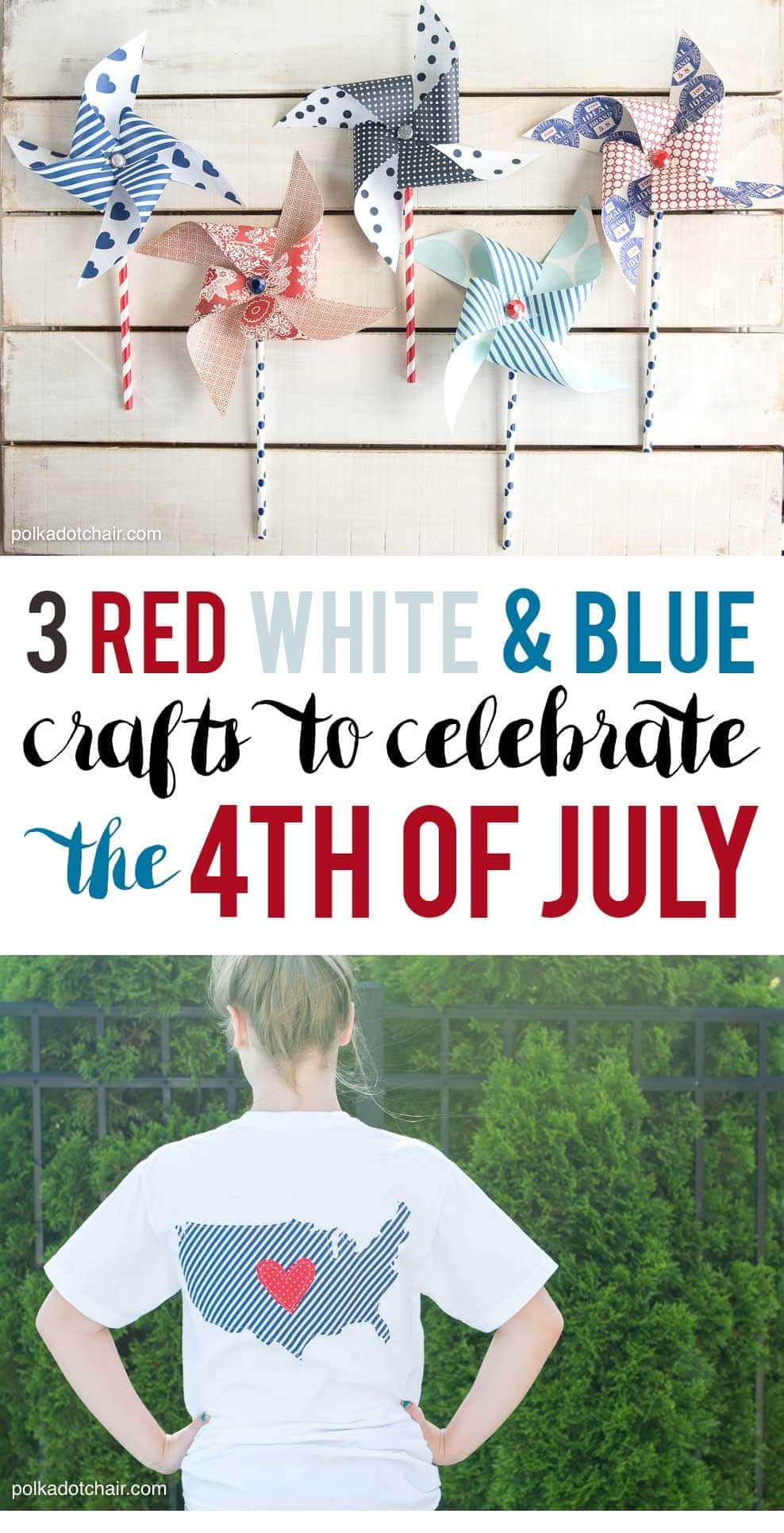 3 idées d'artisanat amusantes et créatives en rouge, blanc et bleu pour vous aider à célébrer le 4 juillet !