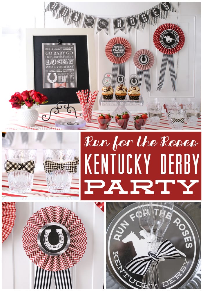 Idées de soirées Kentucky Derby et imprimables sur polkadotchair.com