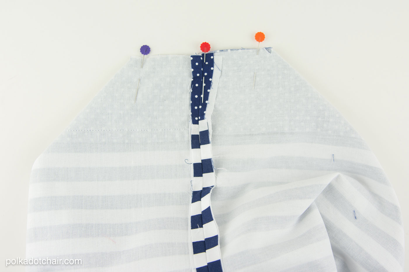 Tutoriel de couture de paniers en tissu « Jamais plein » par Melissa de polkadotchair.com
