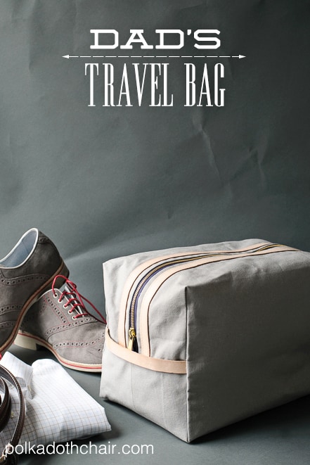 Dad's Travel Bag, un tuto gratuit sur polkadotchair.com