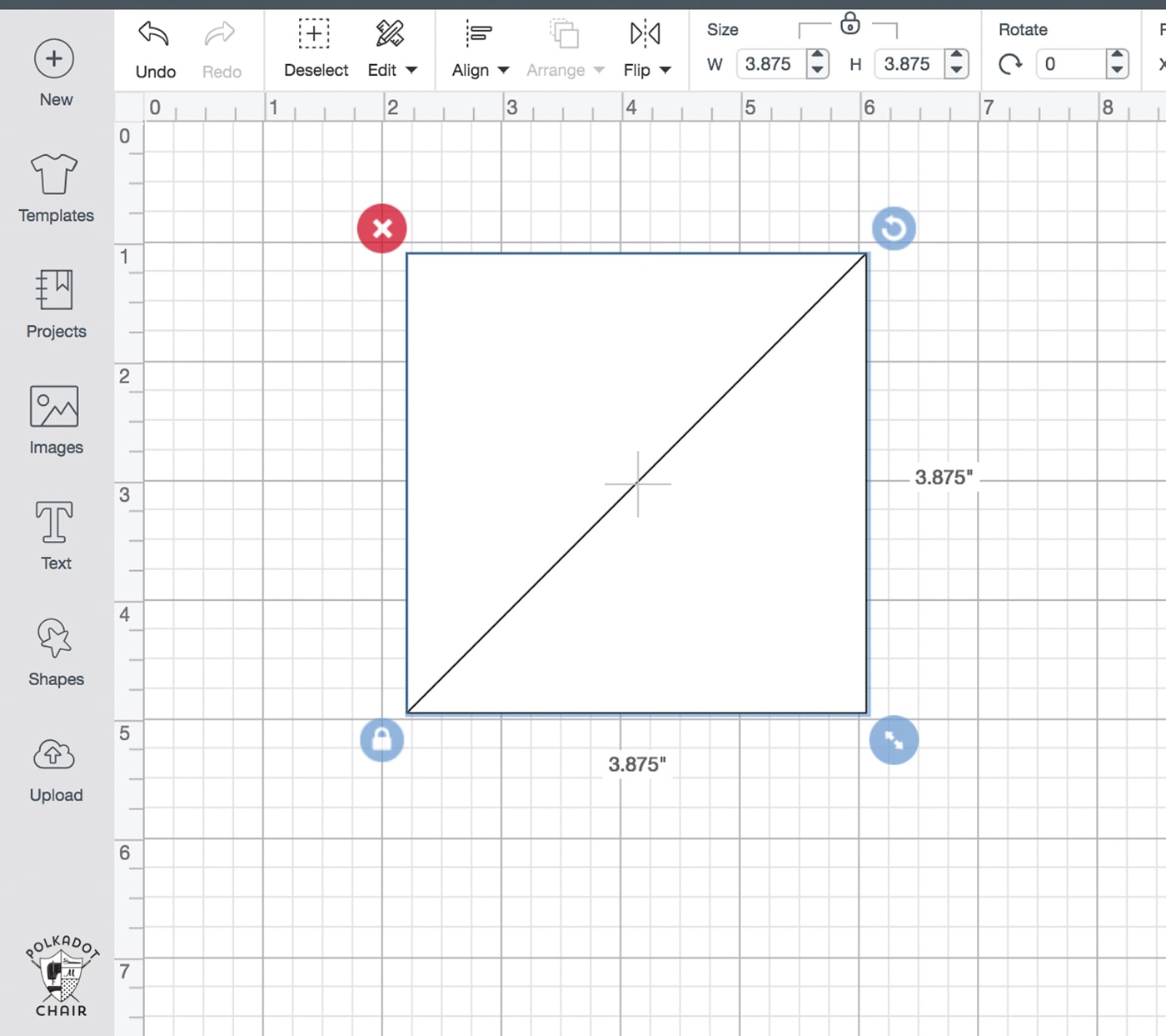 Comment couper des triangles demi-carrés avec le créateur de cricut