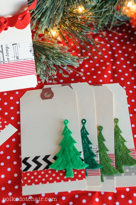 Étiquettes cadeaux de Noël Washi Tape